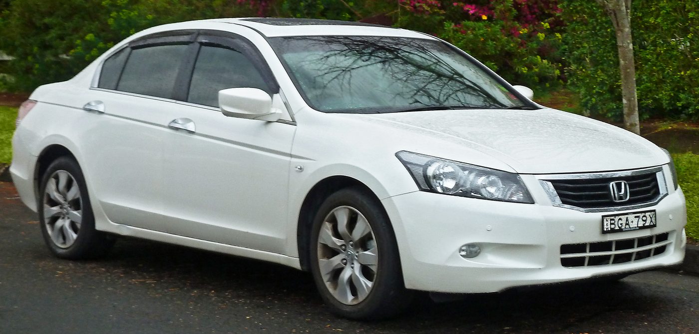 White Honda Accord