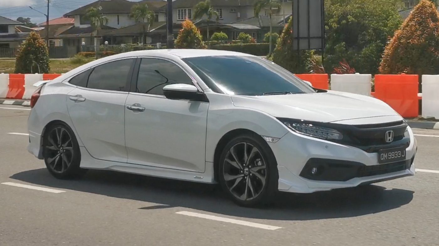 White Honda Civic